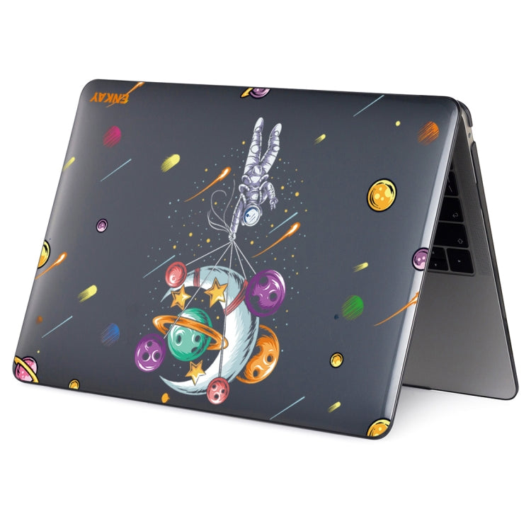 ENKAY Star Series Pattern Laotop Protective Crystal Case For MacBook Pro 16 inch A2141(Balloon Astronaut) - MacBook Pro Cases by ENKAY | Online Shopping UK | buy2fix