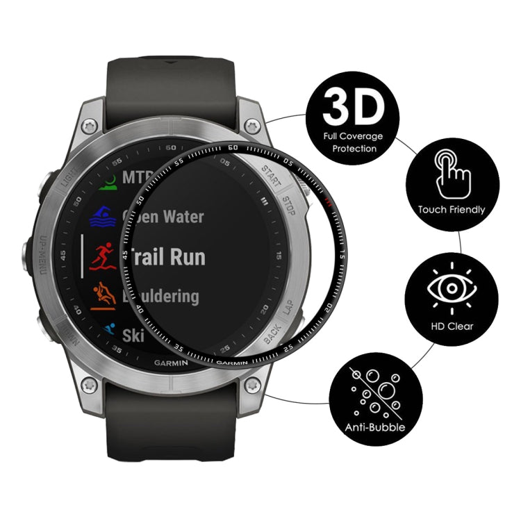 1 PC ENKAY 3D Full Coverage Soft PC Edge + PMMA HD Screen Protector Film For Garmin Fenix 7X - Screen Protector by ENKAY | Online Shopping UK | buy2fix