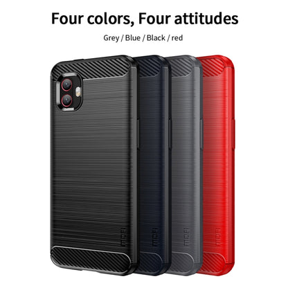For Samsung Galaxy Xcover6 Pro / Xcover Pro 2 MOFI Gentleness Brushed Carbon Fiber Soft TPU Case(Black) -  by MOFI | Online Shopping UK | buy2fix