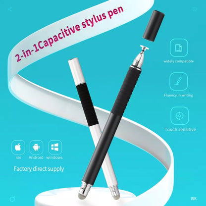 AT-31 Conductive Cloth Head + Precision Sucker Capacitive Pen Head 2-in-1 Handwriting Stylus with 1 Pen Head(Rose Red) - Stylus Pen by buy2fix | Online Shopping UK | buy2fix