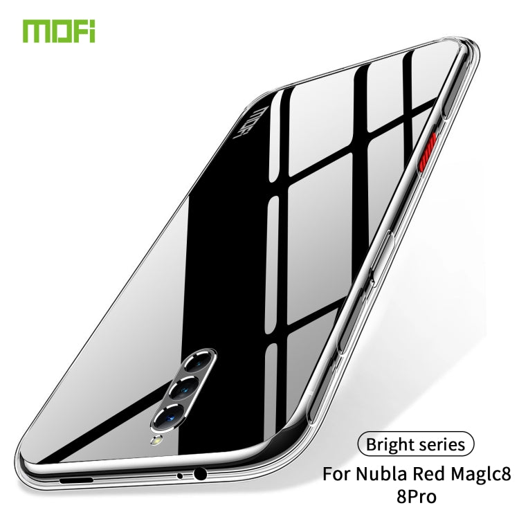For ZTE Nubia Red Magic 8 / 8 Pro MOFI Ming Series Ultra-thin TPU Phone Case(Transparent) - ZTE Cases by MOFI | Online Shopping UK | buy2fix