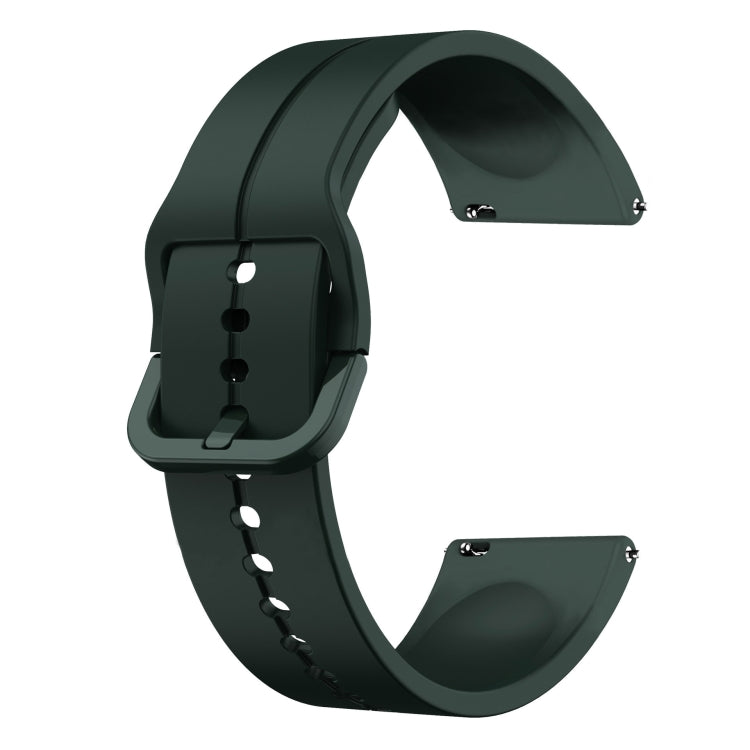 For Garmin Venu SQ 20mm Loop Silicone Watch Band(Dark Green) - Watch Bands by buy2fix | Online Shopping UK | buy2fix