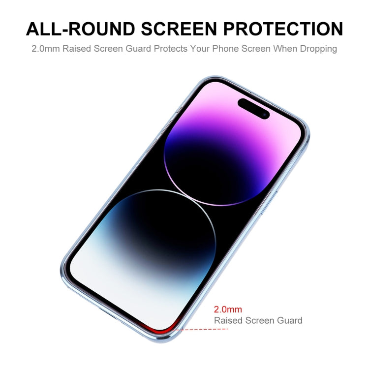 For iPhone 14 Pro Max ENKAY Electroplated MagSafe Shockproof TPU Phone Case with Lens Film(Dark Blue) - iPhone 14 Pro Max Cases by ENKAY | Online Shopping UK | buy2fix