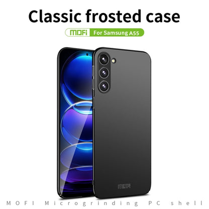 For Samsung Galaxy A55 5G MOFI Frosted PC Ultra-thin Hard Phone Case(Blue) - Galaxy Phone Cases by MOFI | Online Shopping UK | buy2fix