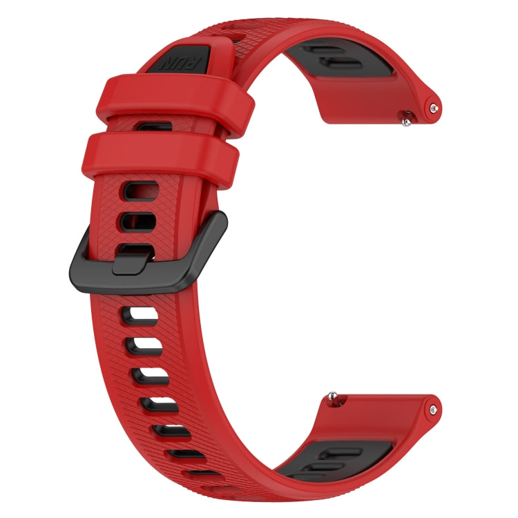 For Honor Watch Dream 22mm Sports Two-Color Silicone Watch Band(Red+Black) - Watch Bands by buy2fix | Online Shopping UK | buy2fix