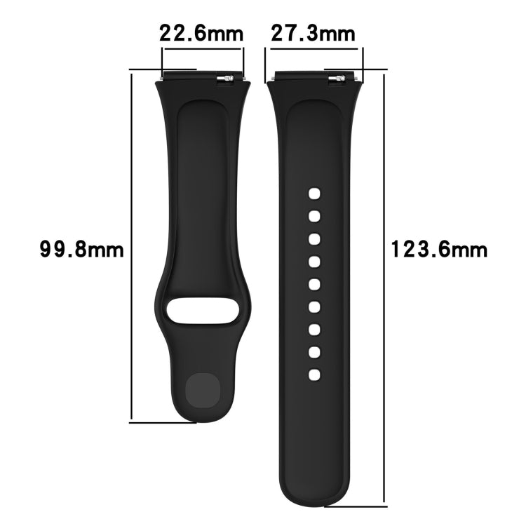 For Redmi Watch 3 Lite Sports Solid Color Silicone Replacement Watch Band(Orange) - Watch Bands by buy2fix | Online Shopping UK | buy2fix