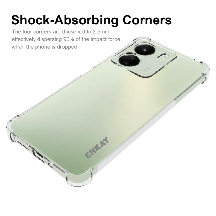 For Redmi 13C ENKAY Hat-Prince Transparent TPU Shockproof Phone Case - 13C Cases by ENKAY | Online Shopping UK | buy2fix