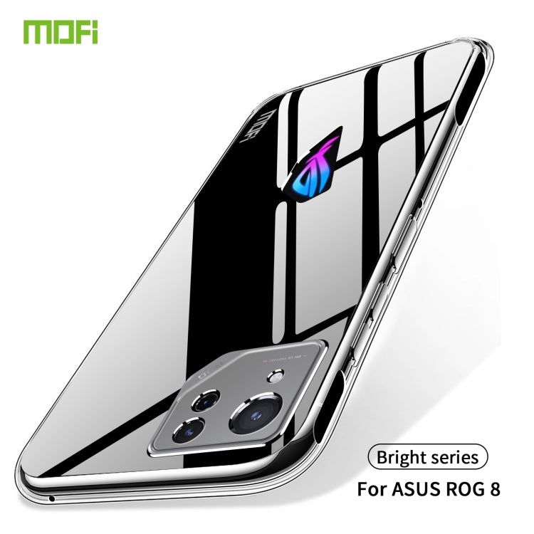 For ASUS ROG Phone 8 MOFI Ming Series Ultra-thin TPU Phone Case(Transparent) - ASUS Cases by MOFI | Online Shopping UK | buy2fix
