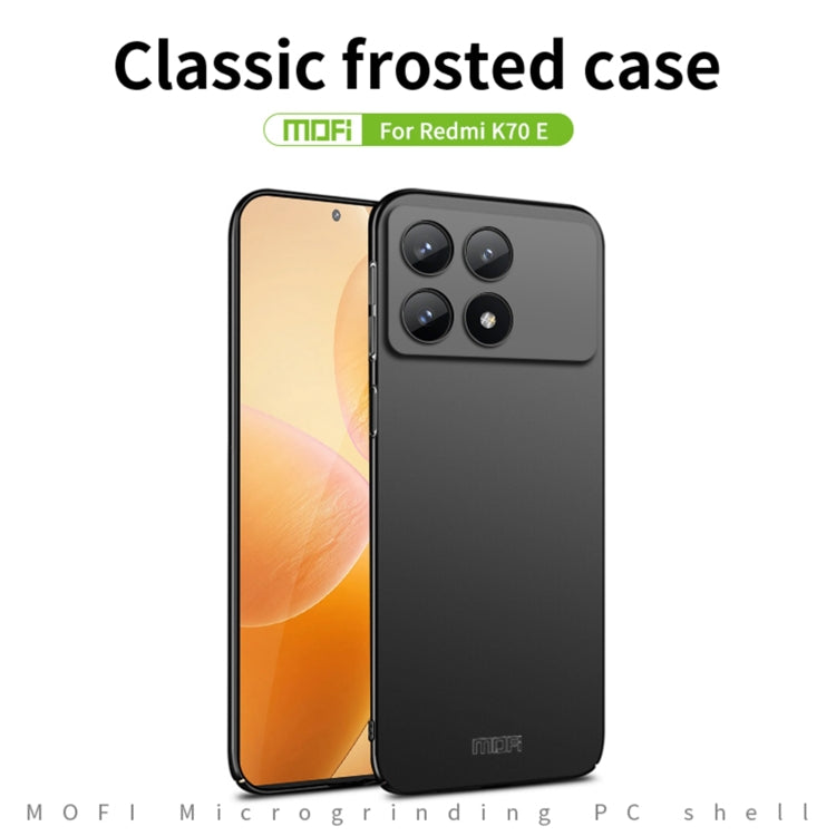 For Xiaomi Redmi K70E / Poco X6 Pro MOFI Micro-Frosted PC Ultra-thin Hard Phone Case(Red) - K70E Cases by MOFI | Online Shopping UK | buy2fix