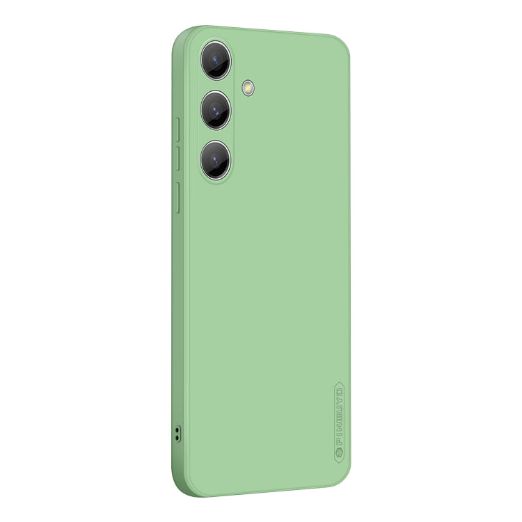 For Samsung Galaxy S24 5G PINWUYO Sense Series Liquid Silicone TPU Phone Case(Green) - Galaxy S24 5G Cases by PINWUYO | Online Shopping UK | buy2fix