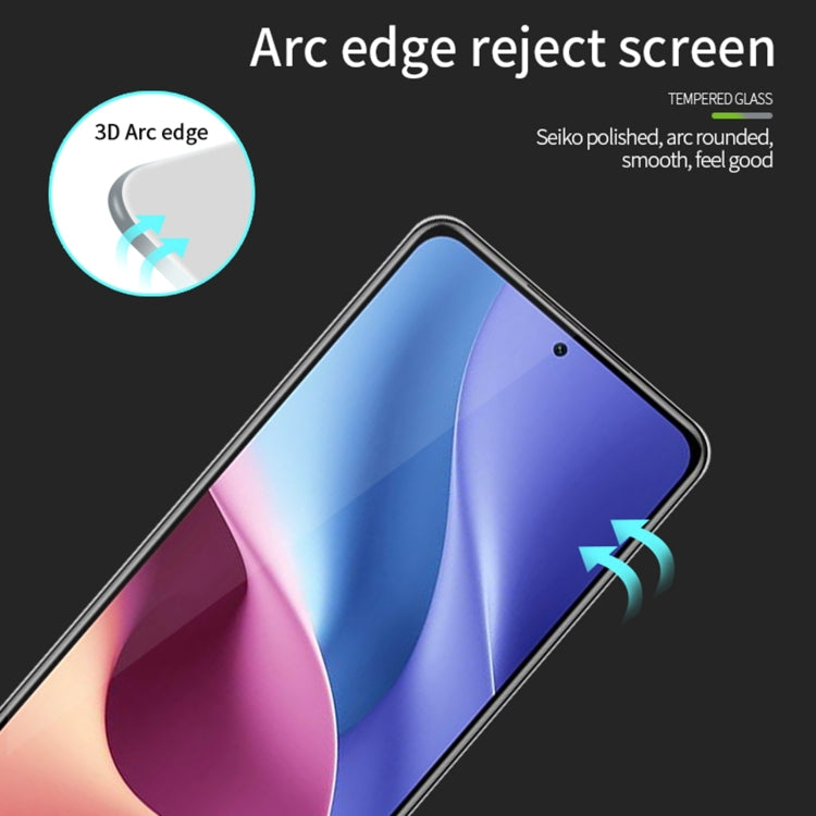 For Xiaomi Redmi Note 12 Turbo PINWUYO 9H 3D Curved Full Screen Explosion-proof Tempered Glass Film(Black) -  by PINWUYO | Online Shopping UK | buy2fix