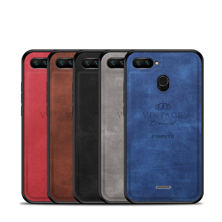 PINWUYO Shockproof Waterproof Full Coverage PC + TPU + Skin Protective Case for Xiaomi Redmi 6(Gray) - Xiaomi Cases by PINWUYO | Online Shopping UK | buy2fix