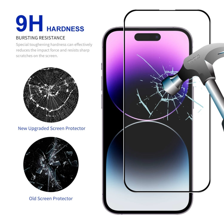 For iPhone 16 Plus ENKAY Full Glue High Aluminum-silicon Tempered Glass Film - iPhone 16 Plus Tempered Glass by ENKAY | Online Shopping UK | buy2fix