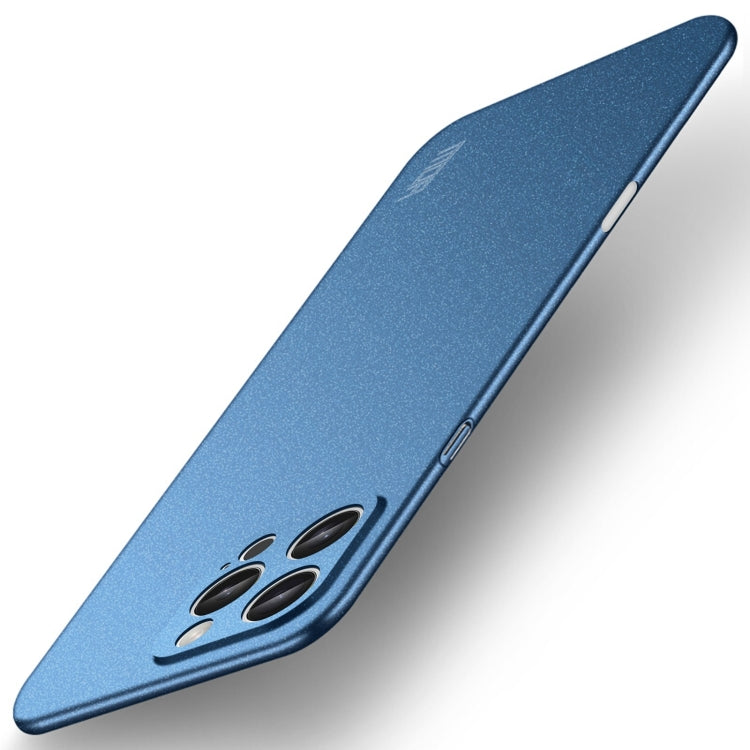 For iPhone 16 Pro MOFI Fandun Series Frosted PC Ultra-thin All-inclusive Phone Case(Blue) - iPhone 16 Pro Cases by MOFI | Online Shopping UK | buy2fix