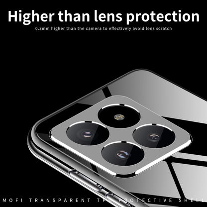 For Xiaomi 14 Pro MOFI Ming Series Ultra-thin TPU Phone Case(Transparent) - 14 Pro Cases by MOFI | Online Shopping UK | buy2fix