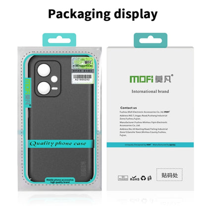 For Xiaomi Redmi Note 12 Pro+ Global MOFI Fandun Series Frosted PC Ultra-thin All-inclusive Phone Case(Black) - Xiaomi Cases by MOFI | Online Shopping UK | buy2fix