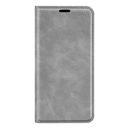 or Samsung Galaxy S25 Ultra 5G Retro-skin Magnetic Suction Leather Phone Case(Grey) - Galaxy S25 Ultra 5G Cases by buy2fix | Online Shopping UK | buy2fix