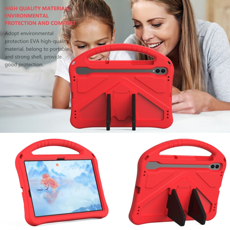 For Samsung Galaxy Tab S9 EVA Shockproof Tablet Case with Holder(Red) - Galaxy Tab S9 Cases by buy2fix | Online Shopping UK | buy2fix