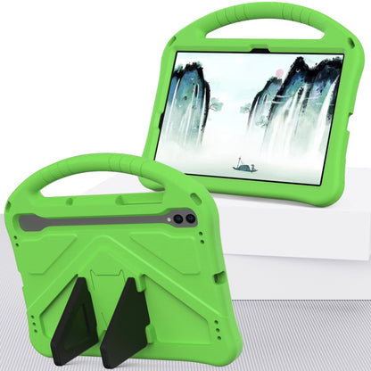 For Samsung Galaxy Tab S9 EVA Shockproof Tablet Case with Holder(Green) - Galaxy Tab S9 Cases by buy2fix | Online Shopping UK | buy2fix