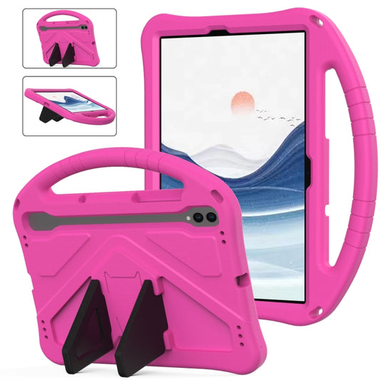 For Samsung Galaxy Tab S10 EVA Shockproof Tablet Case with Holder(Rose Red) - Tab S10 Cases by buy2fix | Online Shopping UK | buy2fix