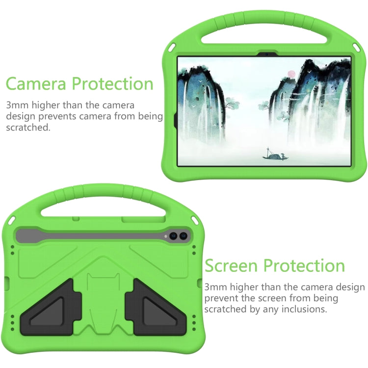 For Samsung Galaxy Tab S10 EVA Shockproof Tablet Case with Holder(Green) - Tab S10 Cases by buy2fix | Online Shopping UK | buy2fix