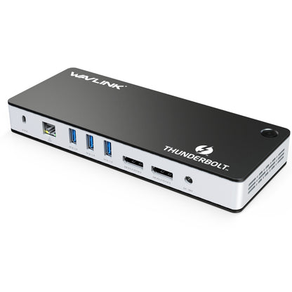 Wavlink UTD21H 60W Host Charging Thunderbolt 3 Docking Station 4K Dual Display 11 in 1 Ports, Plug:EU Plug -  by WAVLINK | Online Shopping UK | buy2fix