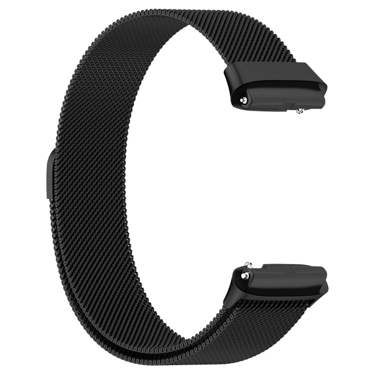 For Redmi Watch 3 Lite Milan Magnetic Steel Mesh Watch Band(Black) - Watch Bands by buy2fix | Online Shopping UK | buy2fix