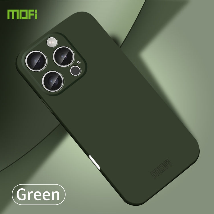 For iPhone 16 Pro Max MOFI Qin Series Skin Feel All-inclusive PC Phone Case(Green) - iPhone 16 Pro Max Cases by MOFI | Online Shopping UK | buy2fix