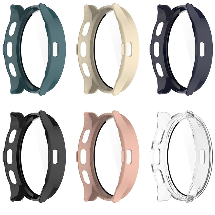 For Garmin Venu 3 PC + Tempered Film Integrated Watch Protective Case(Ivory White) - Watch Cases by buy2fix | Online Shopping UK | buy2fix