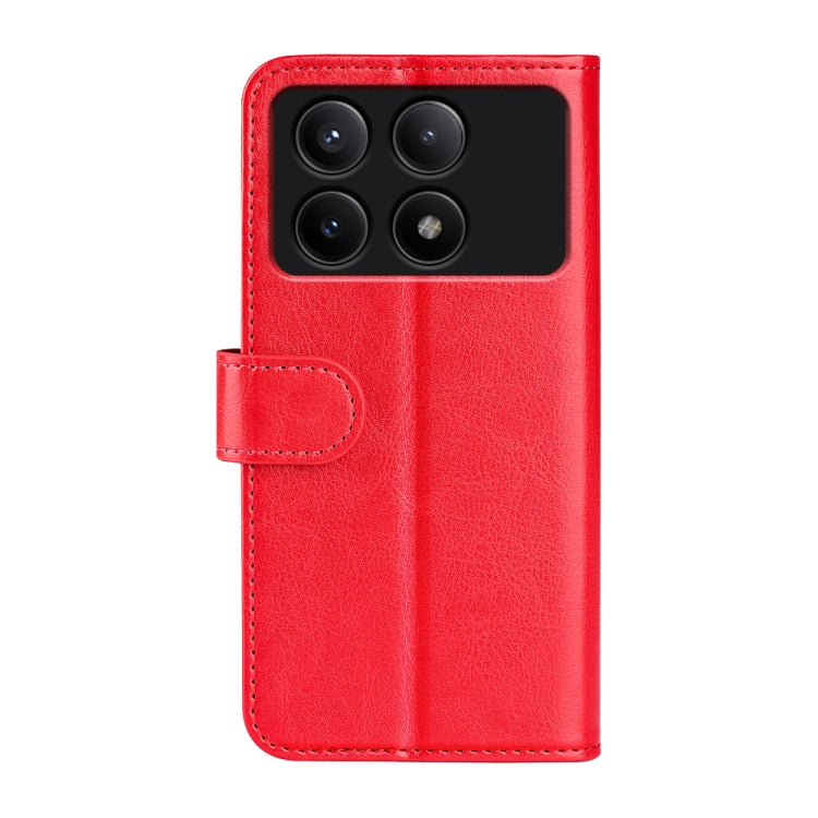 For Xiaomi Redmi K70E R64 Texture Horizontal Flip Leather Phone Case(Red) - K70E Cases by buy2fix | Online Shopping UK | buy2fix