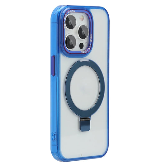 For iPhone 13 Pro Max Starlink Stand Clear Magsafe Phone Case(Blue) - iPhone 13 Pro Max Cases by buy2fix | Online Shopping UK | buy2fix