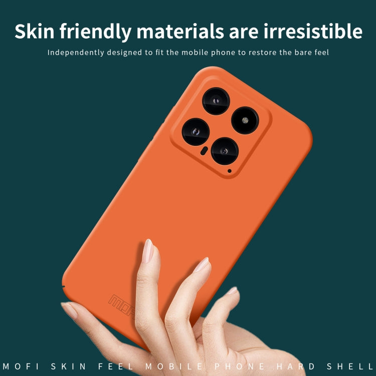 For Xiaomi 14 MOFI Qin Series Skin Feel All-inclusive PC Phone Case(Green) - 14 Cases by MOFI | Online Shopping UK | buy2fix