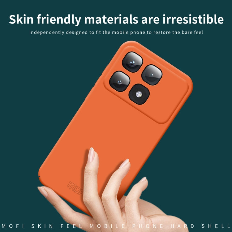 For Xiaomi Redmi K70 Ultra MOFI Qin Series Skin Feel All-inclusive PC Phone Case(Orange) - Xiaomi Cases by MOFI | Online Shopping UK | buy2fix