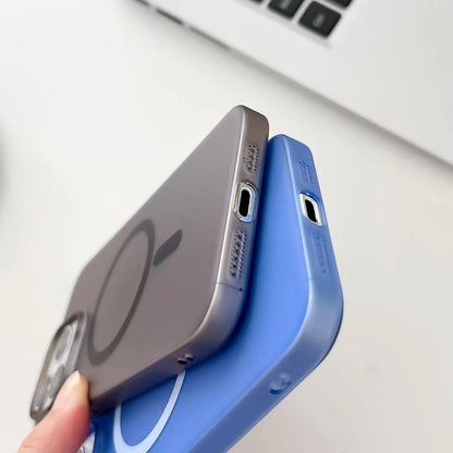 For iPhone 14 Ice Fog MagSafe PC Phone Case(Blue) - iPhone 14 Cases by buy2fix | Online Shopping UK | buy2fix