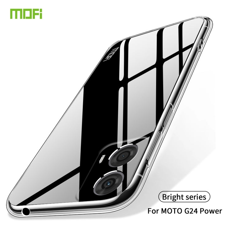 For Motorola Moto G24 Power MOFI Ming Series Ultra-thin TPU Phone Case(Transparent) - Motorola Cases by MOFI | Online Shopping UK | buy2fix