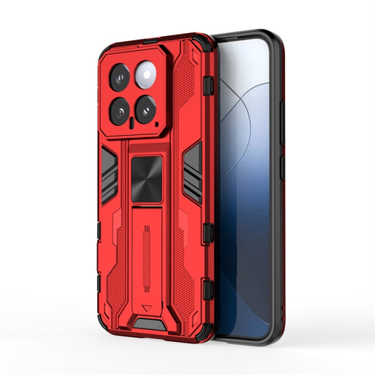 For Xiaomi 14 Supersonic Armor PC Hybrid TPU Phone Case(Red) - 14 Cases by buy2fix | Online Shopping UK | buy2fix