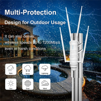 WAVLINK WN572HE4D AC1200 4G LTE WiFi Dual Band 4 Detachable Antennas Router, Plug:US Plug - Wireless Routers by WAVLINK | Online Shopping UK | buy2fix