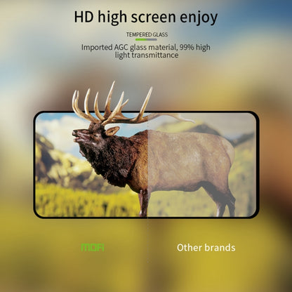 For Realme C67 5G MOFI 9H 2.5D Full Screen Tempered Glass Film(Black) - C67 Tempered Glass by MOFI | Online Shopping UK | buy2fix