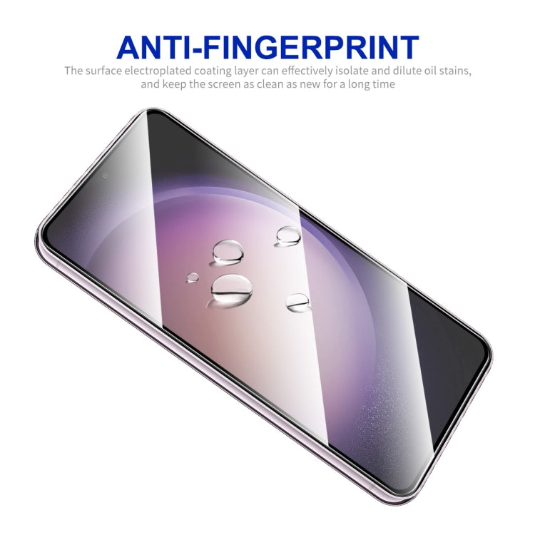 For Samsung Galaxy S24 5G 2pcs ENKAY Hat-Prince 0.18mm High Aluminum-silicon Tempered Glass Film, Support Ultrasonic Fingerprint Unclock - Galaxy S24 5G Tempered Glass by ENKAY | Online Shopping UK | buy2fix