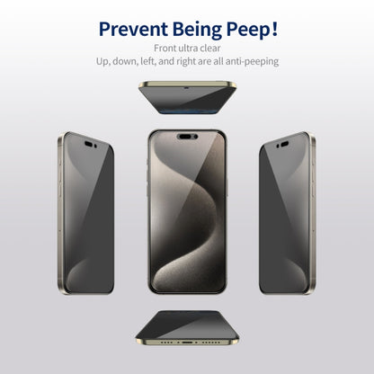 For iPhone 14 Pro ENKAY Hat-Prince 360 Degree Anti-peeping Privacy Full Screen Tempered Glass Film - iPhone 14 Pro Tempered Glass by ENKAY | Online Shopping UK | buy2fix