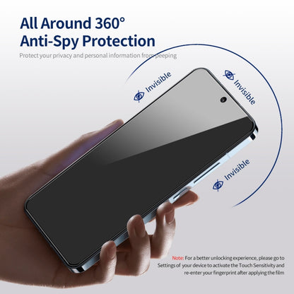 For iPhone 14 Plus 2pcs ENKAY Hat-Prince 360 Degree Anti-peeping Privacy Full Screen Tempered Glass Film - iPhone 14 Plus Tempered Glass by ENKAY | Online Shopping UK | buy2fix