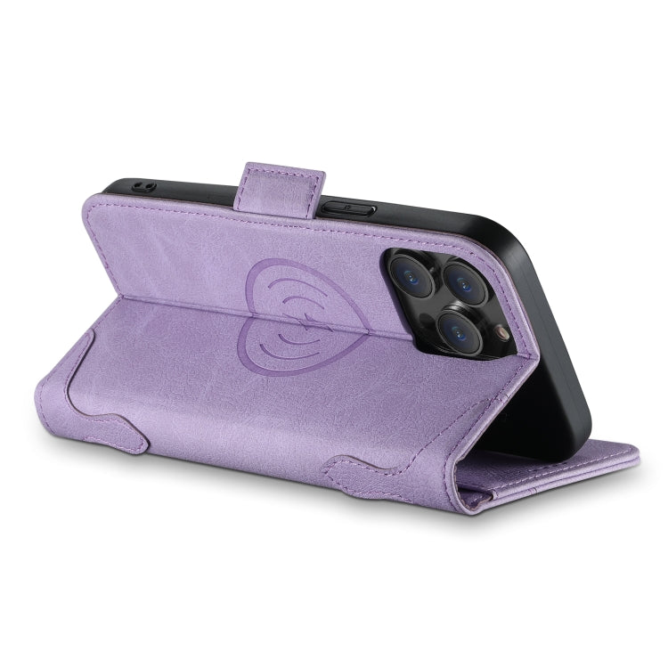 For iPhone 14 Pro SUTENI J07 Multifunctional Horizontal Flip Magsafe Leather Phone Case(Purple) - iPhone 14 Pro Cases by Suteni | Online Shopping UK | buy2fix