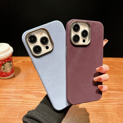 For iPhone 15 Plus Vintage Denim Shockproof Magsafe Phone Case(Orange) - iPhone 15 Plus Cases by buy2fix | Online Shopping UK | buy2fix