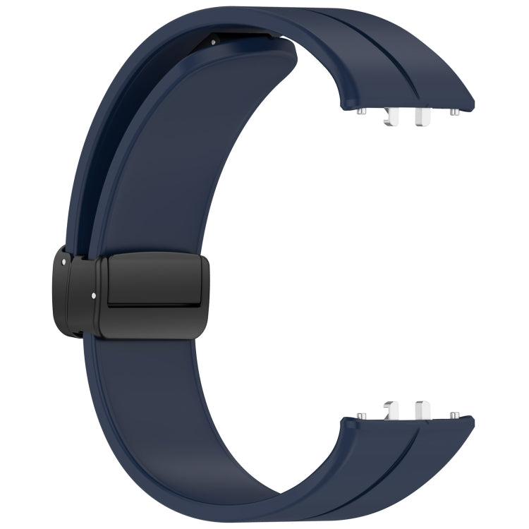 For Samsung Galaxy Fit 3 SM-R390 Magnetic Folding Buckle Silicone Watch Band(Midnight Blue) - Watch Bands by buy2fix | Online Shopping UK | buy2fix