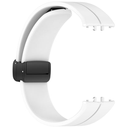 For Samsung Galaxy Fit 3 SM-R390 Magnetic Folding Buckle Silicone Watch Band(White) - Watch Bands by buy2fix | Online Shopping UK | buy2fix