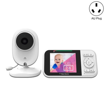 Temperature Detection 2 Way Voice Baby Security Video Camera 2.8-inch LCD Baby Monitor(AU Plug) - Baby Monitor by buy2fix | Online Shopping UK | buy2fix