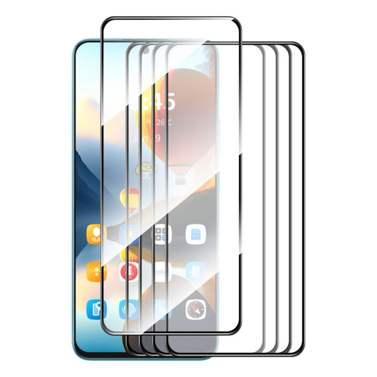 For Tecno Spark 10 Pro 5pcs ENKAY Full Glue High Aluminum-silicon Tempered Glass Film - Tecno Tempered Glass by ENKAY | Online Shopping UK | buy2fix