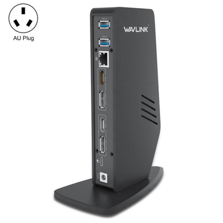 WAVLINK WL-UG69DK5 Laptop Dual 5K / 4K 60Hz Monitor Adapter USB 3.0 Docking Station, Plug:AU Plug - Cable & Adapters by WAVLINK | Online Shopping UK | buy2fix