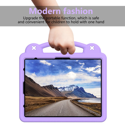 For iPad Air 13 2024 Handle Kickstand Children EVA Shockproof Tablet Case(Light Purple) - iPad Air 13 2024 Cases by buy2fix | Online Shopping UK | buy2fix