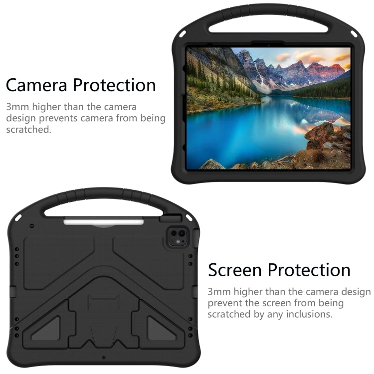 For iPad Air 13 2024 EVA Shockproof Tablet Case with Holder(Black) - iPad Air 13 2024 Cases by buy2fix | Online Shopping UK | buy2fix